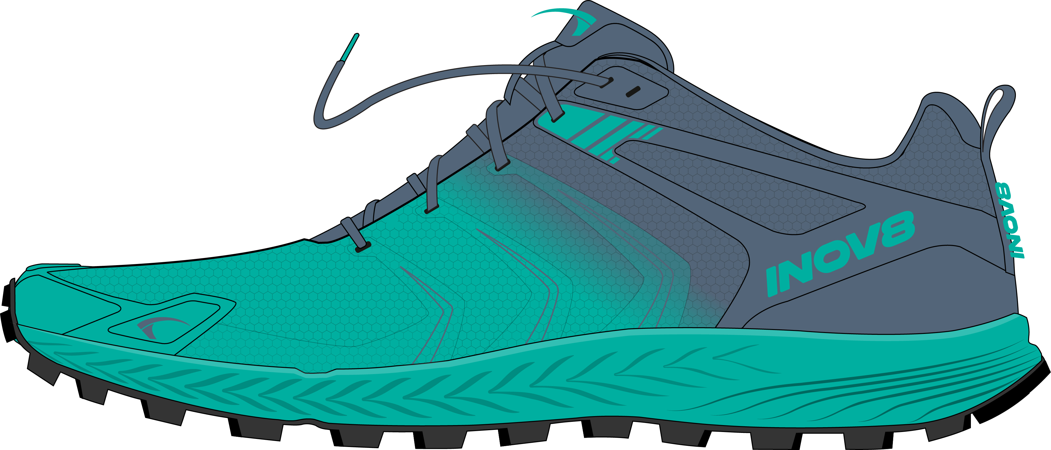 Image Inov8 Trailtalon Speed  Femme ACIER/BLEU  W7